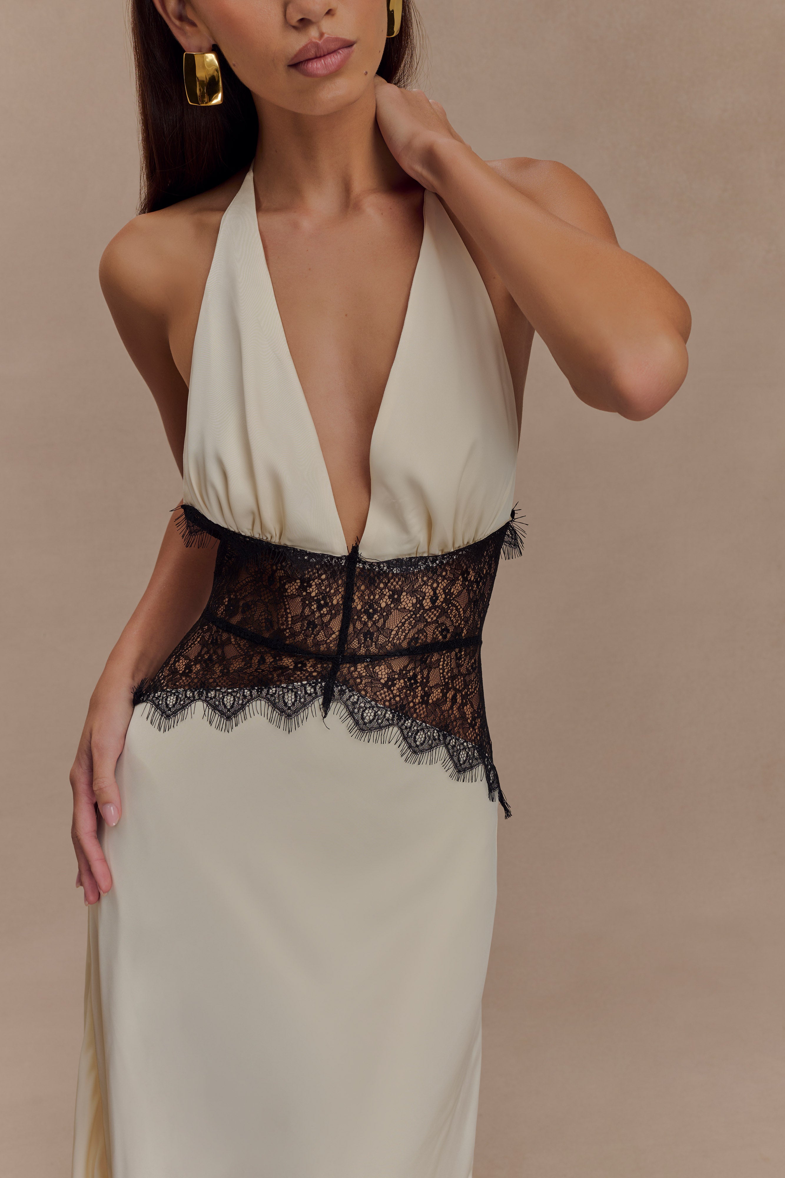 Dinah Satin Maxi Dress