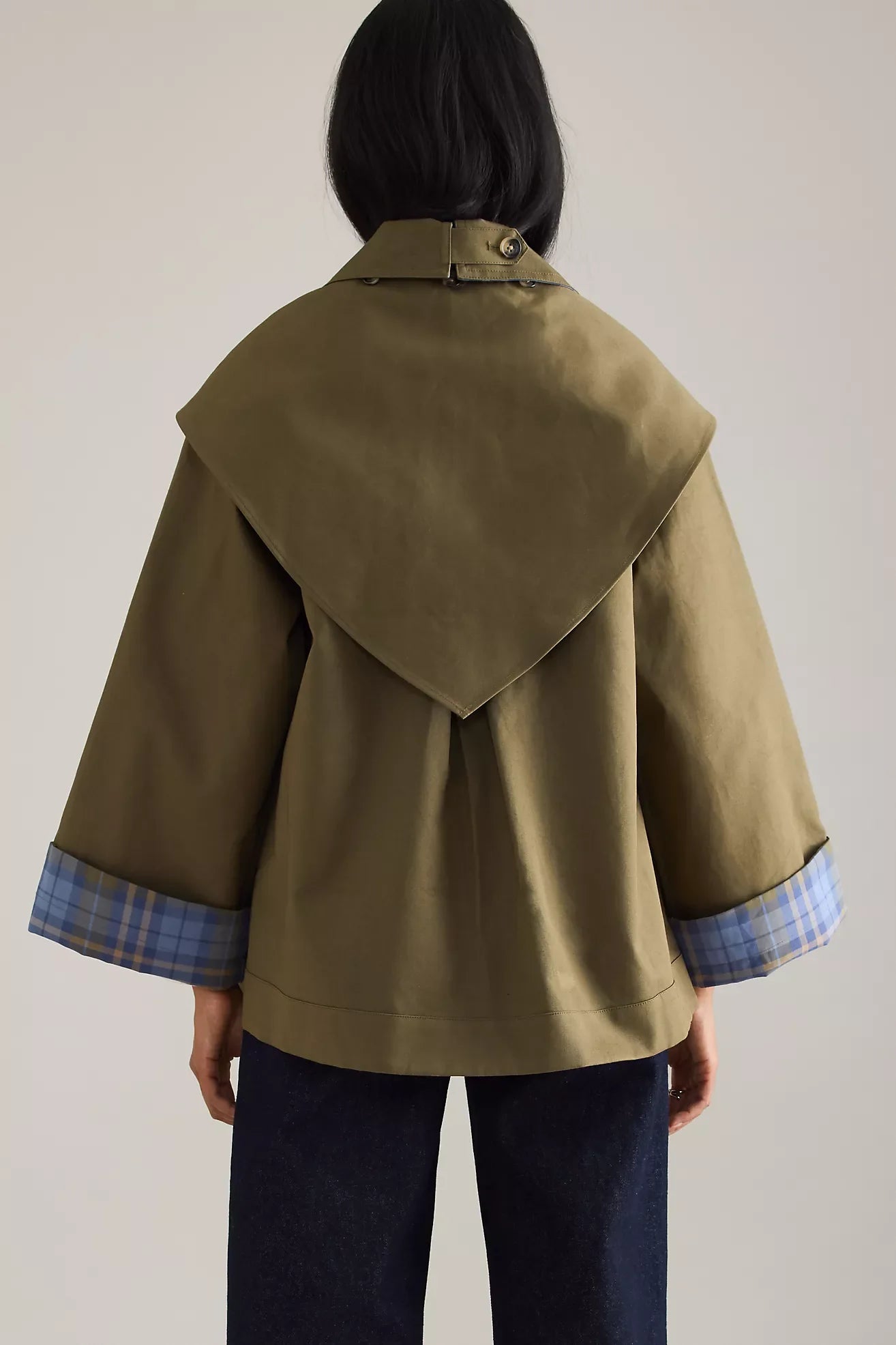 Olivia reversable trench crop
