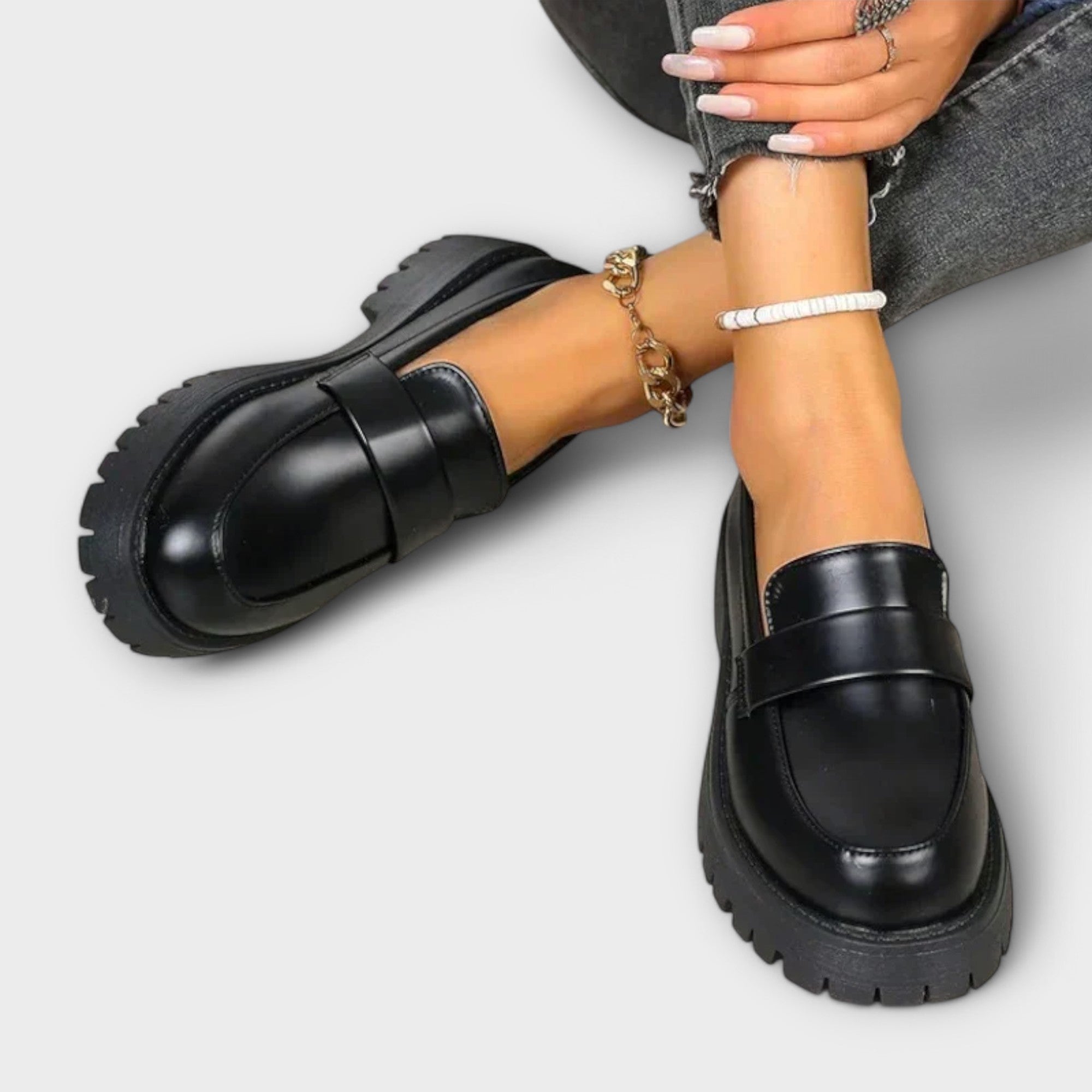 Zelvana – Women's Orthopedic Moccasins with Satin Wedges