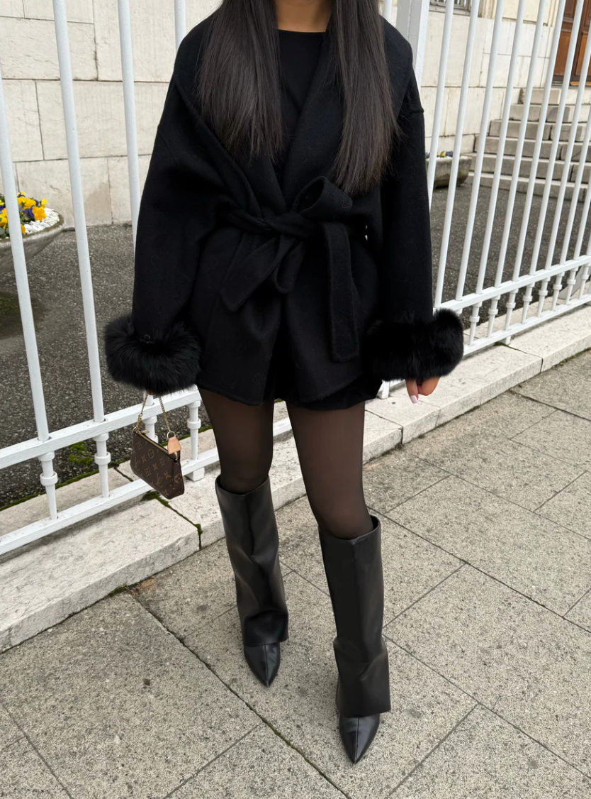 WOOLCOAT WITH FUR