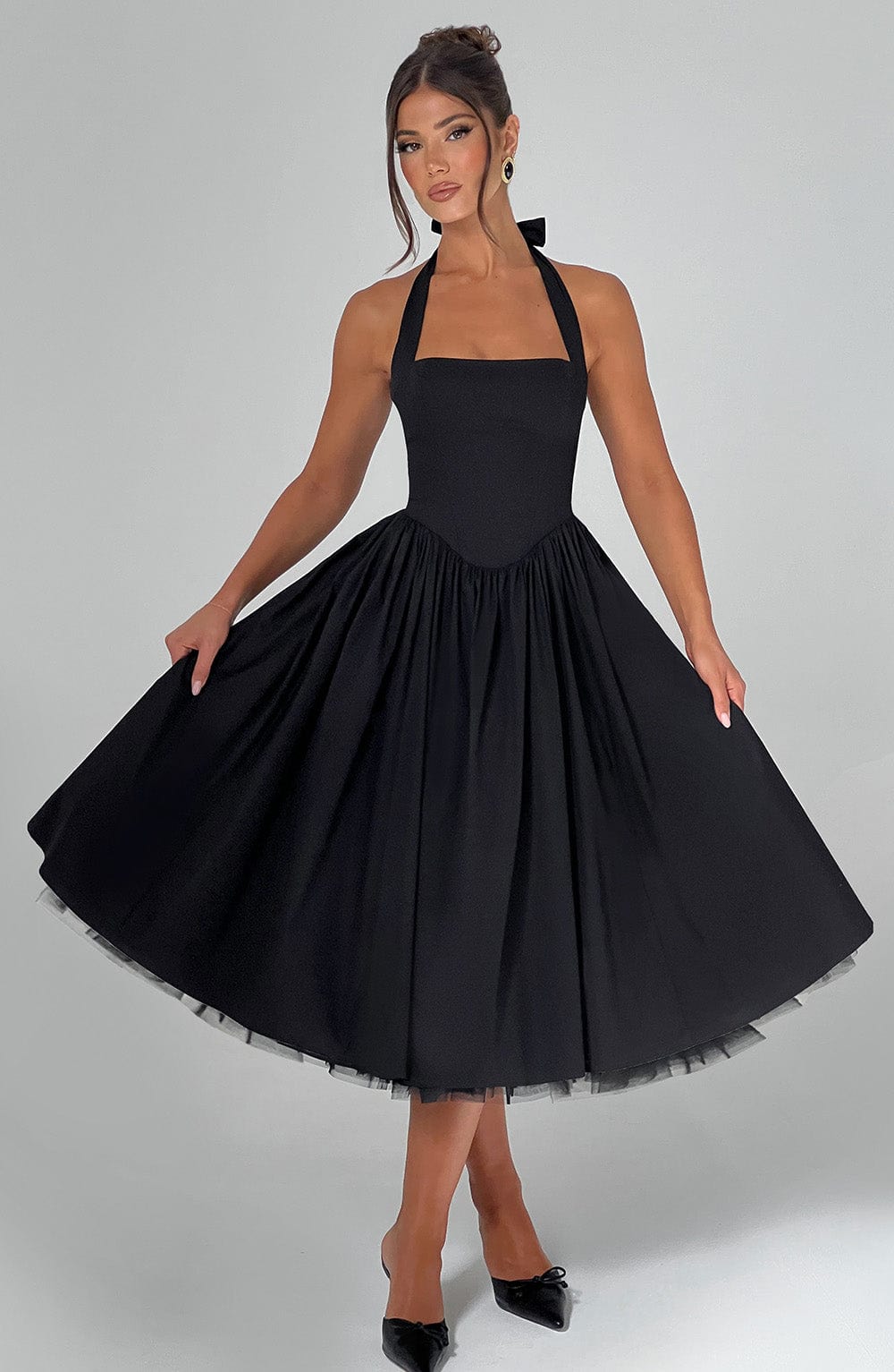 Alba Elegant Midi Dress
