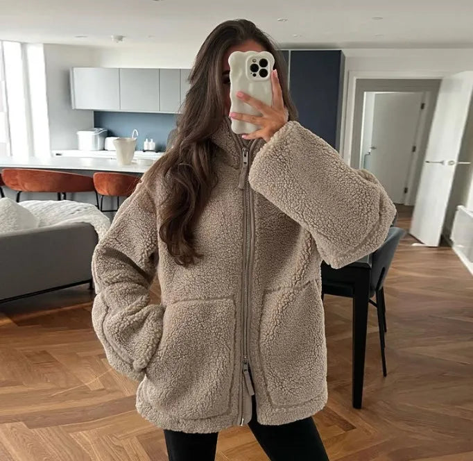 Caroline Teddy Fleece Coat