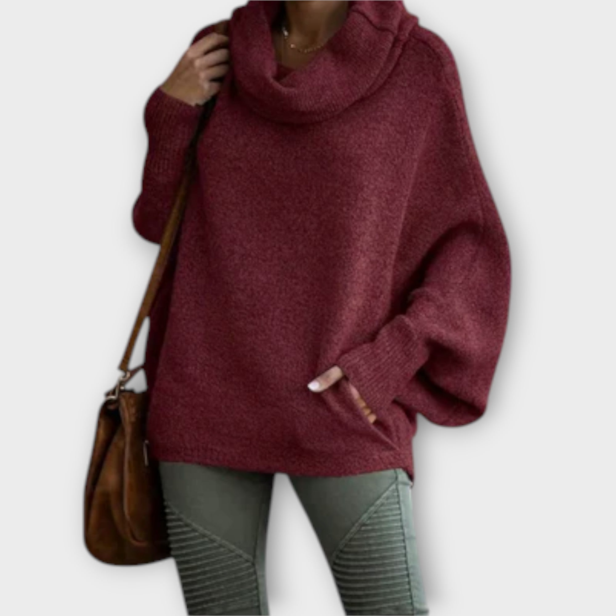 Ulrike - Elegant Women's Jumper in Tortoiseshell
