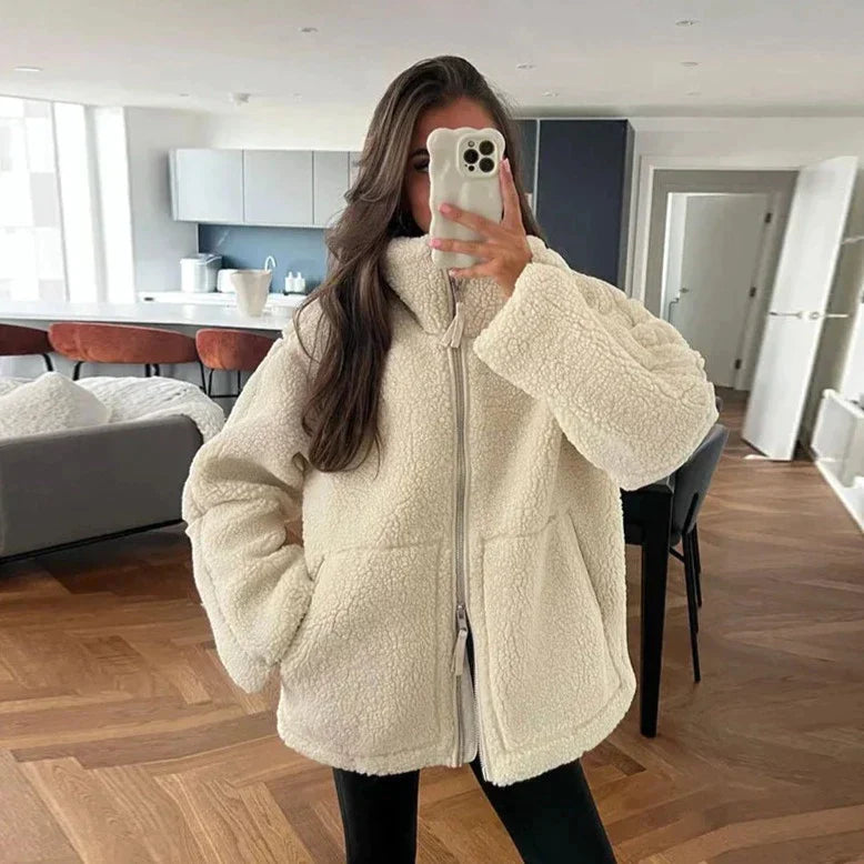 Oversized Chic Teddy Jacket