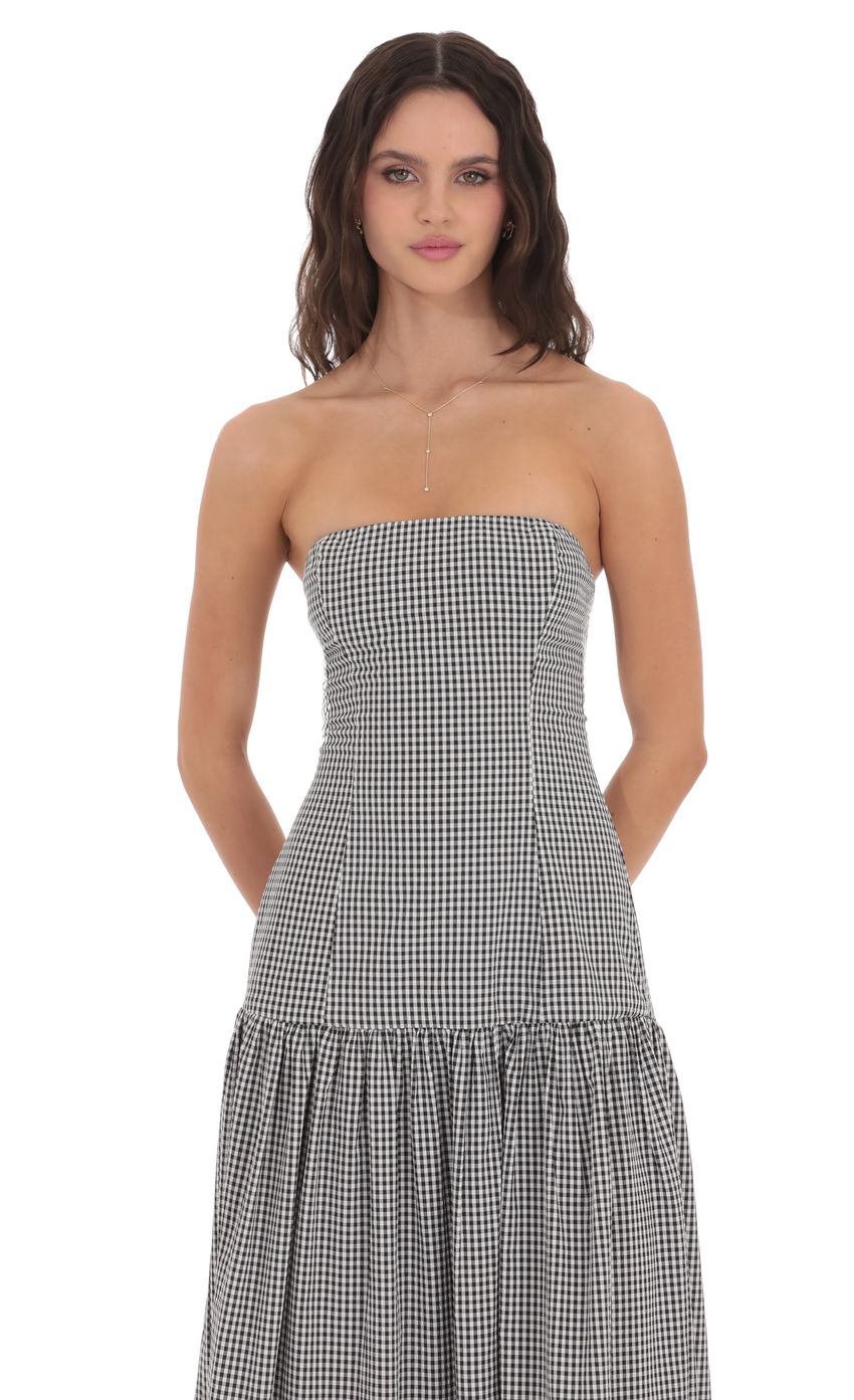 Eleni Strapless Midi Dress