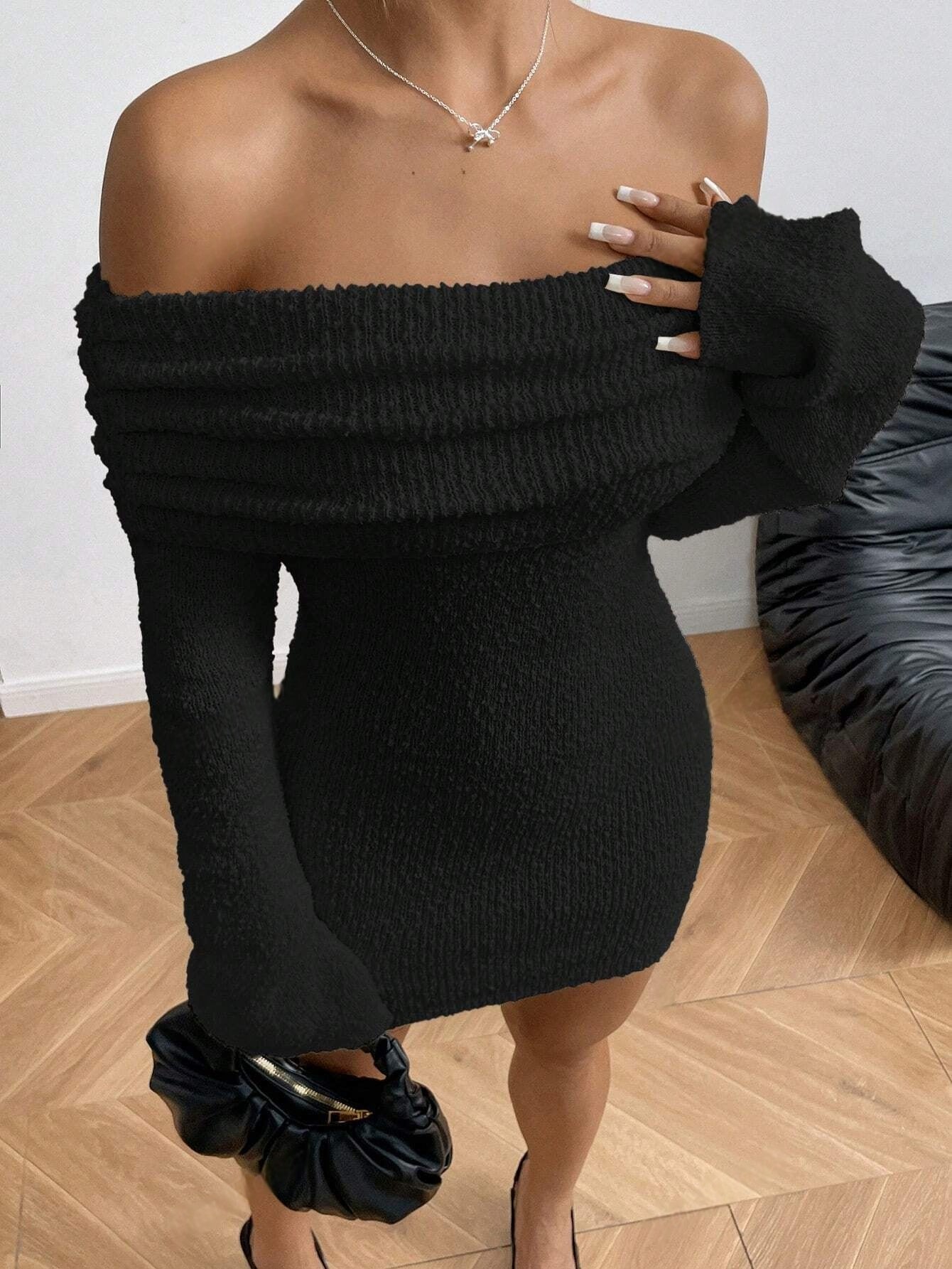 Evelina Knitted Mini Dress