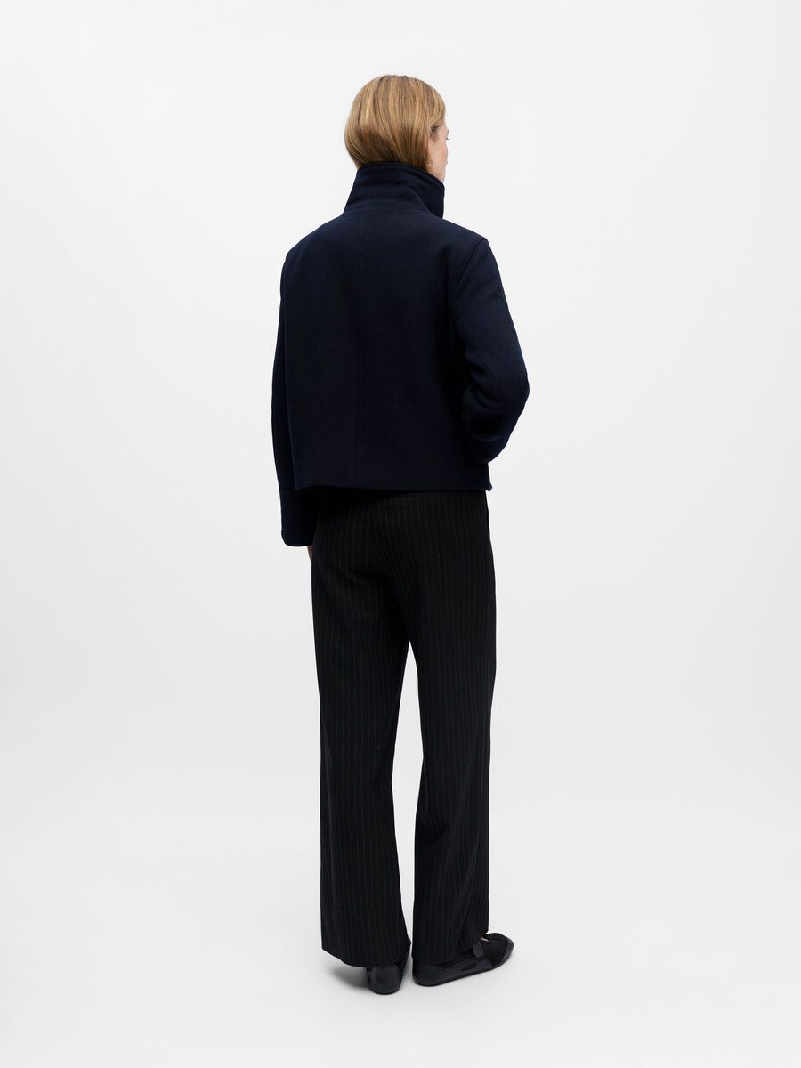Claire wool coat High Neck