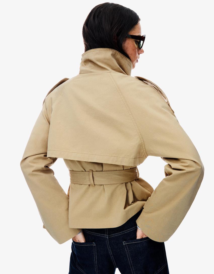 Olivia Cropped Trenchcoat