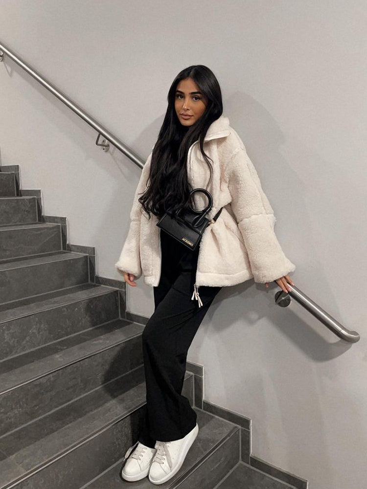 Oversized Chic Teddy Jacket