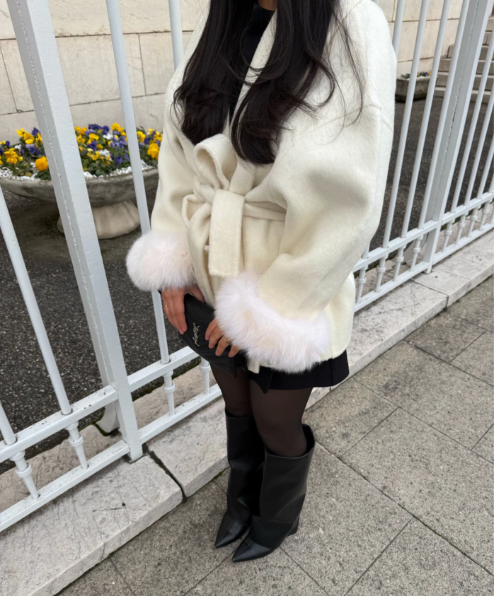 WOOLCOAT WITH FUR