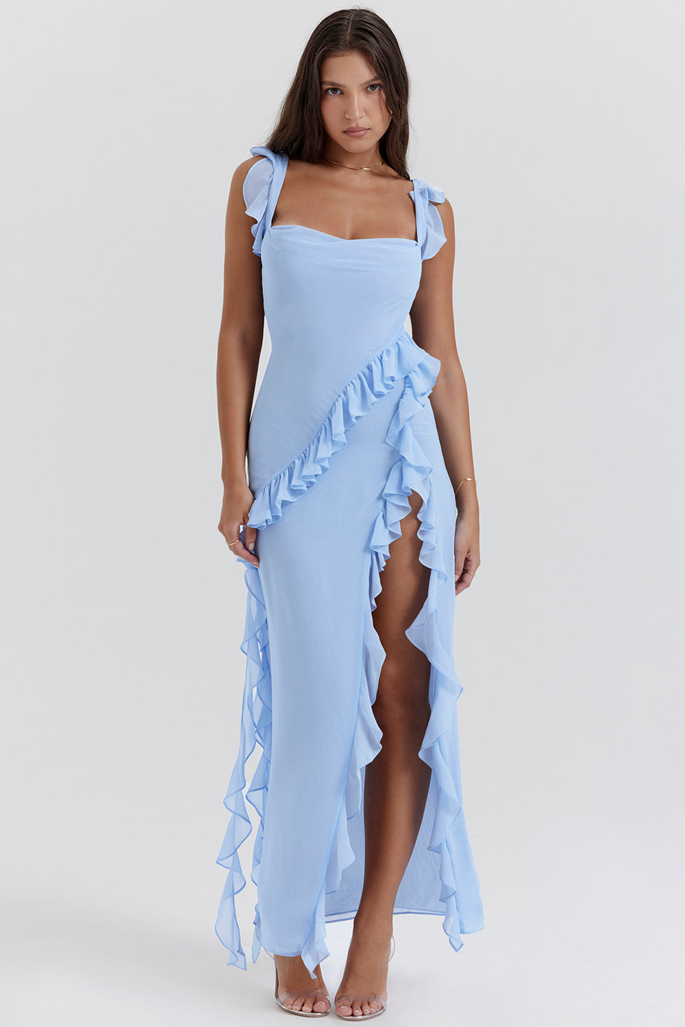 Ariela Elegant Ruffle Maxi