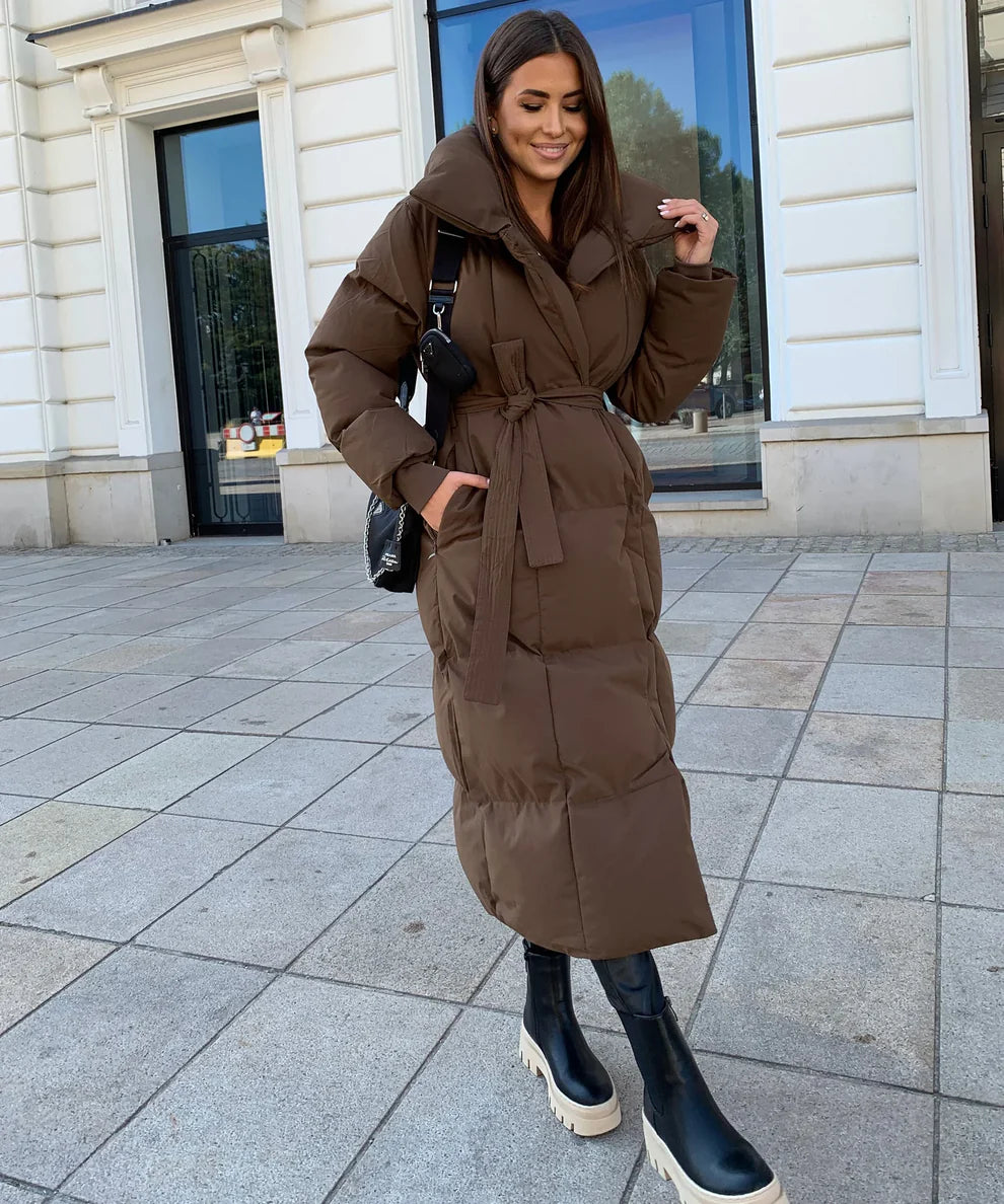 BLOSSOM LONG DUVET PUFFER COAT