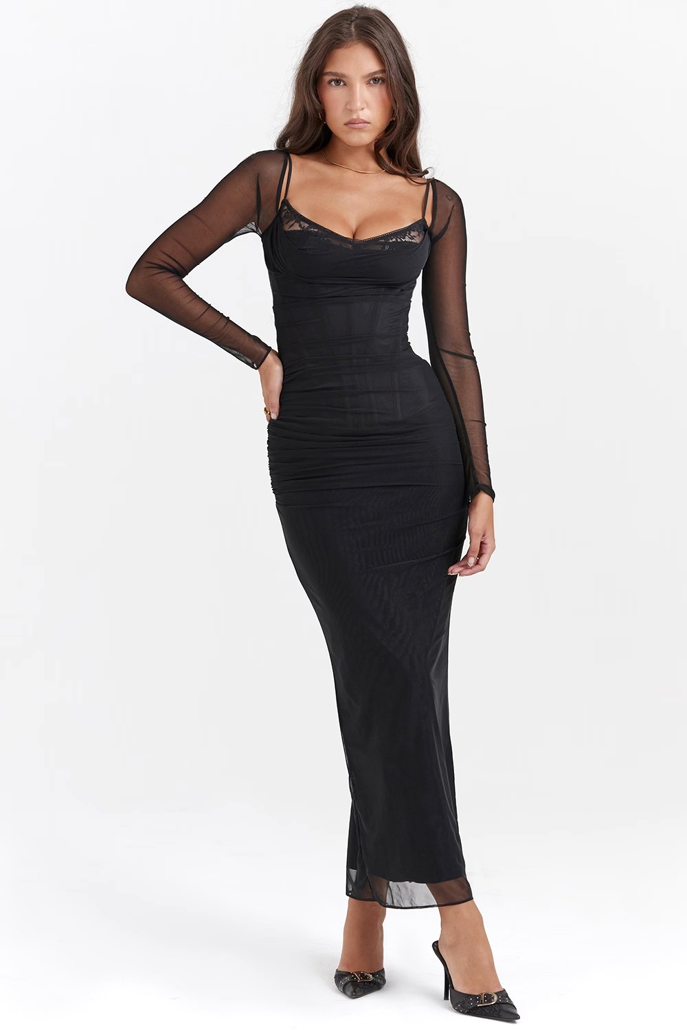 Mystic Elegance Maxi Dress